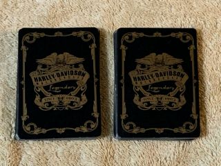 2003 Harley Davidson Wooden Playing Cards :Old Saloon 