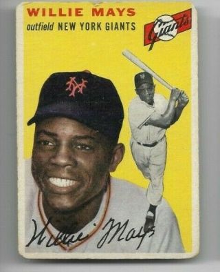 Willie Mays 1954 Topps 90 Poor