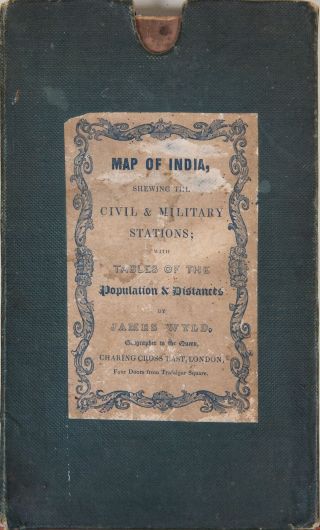 James Wyld / Map Of India 1840 1842