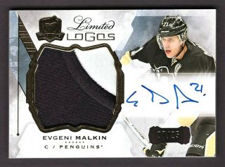 Evgeni Malkin Pittsburgh Penguins 2015 - 16 The Cup Limited Logos Patch Auto 07/25