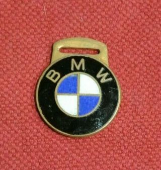 Vintage Enamel Key Fob Badge Bmw (rs)