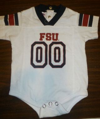 Florida State University Fsu Seminoles Bodysuit Size 3 - 6 Mos,  Football Jersey