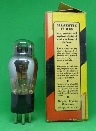 Vintage NOS/NIB Majestic 6Z5 Radio Receiver Vacuum Tube 2