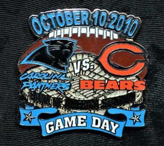 Nfl Chicago Bears Carolina Panthers Game Day Pin October 10,  2010,  Bank America