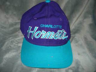 Vintage Sports Specialties Charlotte Hornets Nba Fitted Hat Cap Sz 7 1/8
