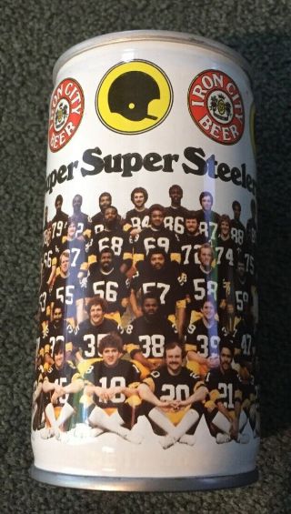 Iron City Beer Can 1979 Super Steelers Pittsburgh Pa