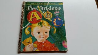 Vintage 1962 Little Golden Book The Christmas A B C 478 Vg,