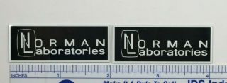 Norman Laboratories Labs Speaker Badge Logo Emblem