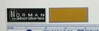 Norman Laboratories Labs Speaker Badge Logo Emblem 2