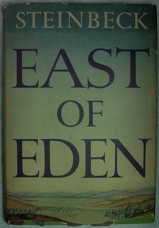 East Of Eden By John Steinbeck 1st Edition With $4.  50 Dust Jacket 1952 With Typo