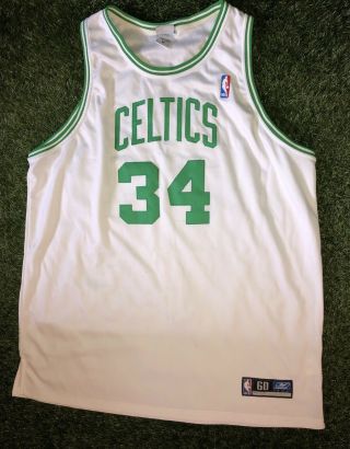 Vintage Reebok Nba Boston Celtics Jersey Authentic Paul Pierce Men’s 60 White