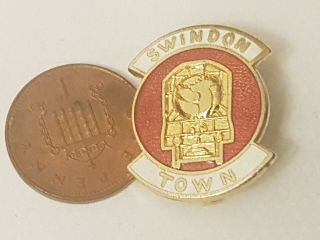 Vintage Swindon Town Enamel Pin Badge
