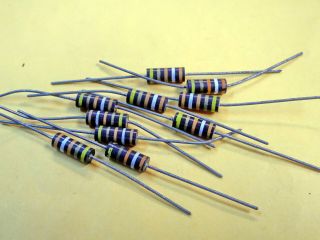 10 X Ab Allen Bradley 39k 1w Carbon Composition Resistor