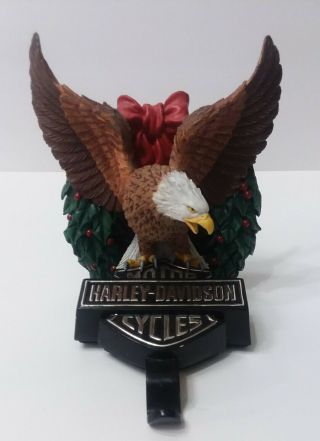 1999 Harley Davidson Motorcycles Eagle Christmas Fireplace Stocking Holder