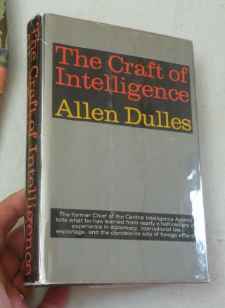 1963,  The Craft Of Intelligence By Allen Dulles,  1st Inscribed/signed By Dulles