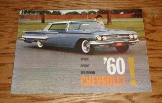1960 Chevrolet Full Line Deluxe Sales Brochure 60 Chevy Impala Corvette