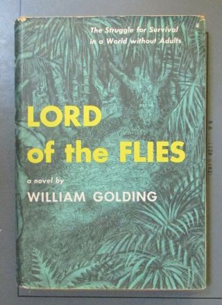 William Golding Lord Of The Flies 1955 First American Edition 1st Printing Dj