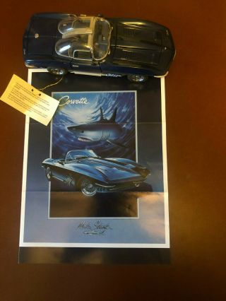 Franklin 1965 Corvette Mako Shark - Dark Blue - 1:24 Diecast 2