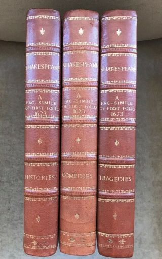The National Shakespeare A Fac - Similie Of The Text First Folio Of 1623 - 3 Vols