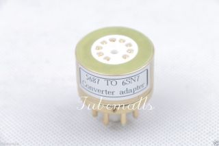 1piece Gold Plated 5687 (top) To 6sn7 B65 Cv181 Tube Converter Adapter