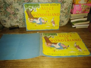 The Animated Picture Book Of Alice In Wonderland 1945 First Issue With Cover