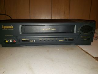 Symphonic Vr - 701 4 Head Hi - Fi Vcr Video Cassette Recorder Vhs Tape Player