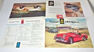 1957 Triumph TR3 Sports Car Sales Brochure Code 242/10/57 U.  S.  Market 3