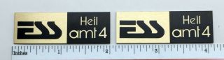 Ess Heil Amt - 4 Speaker Badge Logo Emblems