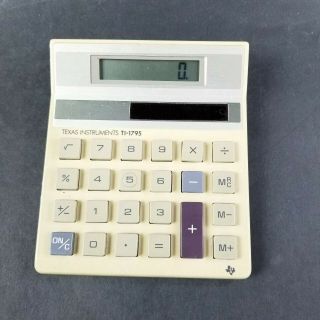 Vintage Texas Instruments Ti - 1795 Solar Calculator