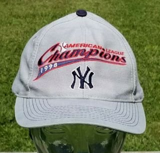 York Yankees Hat Cap Logo Athletics Snapback 1998 American League Champions