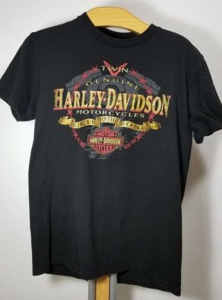 Harley Davidson Mens T Shirt Size Medium V Twin Laredo Tx