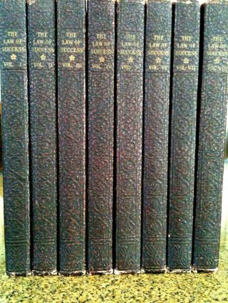 The Law Of Success By Napoleon Hill 1937 2nd Printing Complete Set 8 Volumes