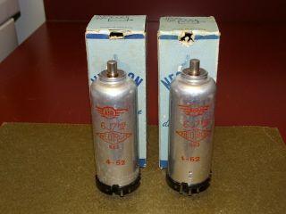 Pair,  Neotron 6j7mg Audio Tubes,  Nos,  Made In France,  Western Electric 348a Sub