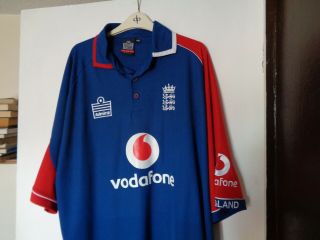 Vintage England Vodafone Admiral Cricket Shirt - Size Is Xxl.  Good.