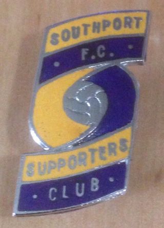 Vintage Southport A.  F.  C.  Sandgrounders Supporters Club Badge