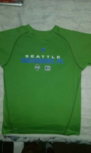 Seattle Sounders Fc Major League Soccer (mls) Neon Large Green Shirt