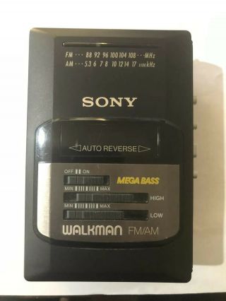 Vintage Sony Walkman Cassette Player Wm - Af50 - Megabass