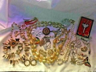 Joblot Of Mixed Costume Jewellery - Vintage To Modern - All Wearable