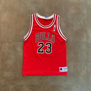 Vintage 90s Michael Jordan 23 Chicago Bulls Champion Basketball Jersey Youth L