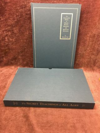 The Secret Teachings Of All Ages Hardcover By Manly P Hall Large Book W/ Jacket