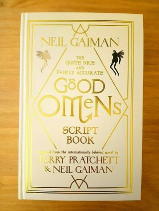 Signed 1st Limited Edition Good Omens Script Book.  Neil Gaiman.  Terry Pratchett.