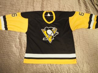 Mario Lemieux Pittsburgh Penguins Vintage Ccm Xl Canada Jersey 1993