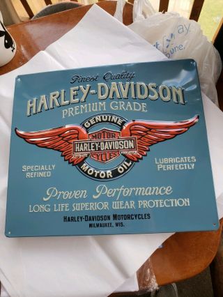 Wall Decor Metal Tin Sign Plaque Harley Davidson Motorcycles Premium Grade