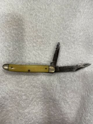 Vintage Kutmaster 2 Blade Pocket Knife Utica Ny Usa