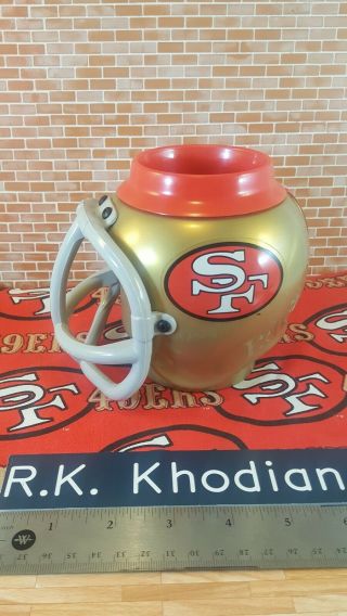 San Francisco 49ers Helmet Drink Can Cooler Mug Cup Desk Caddy Pen Pencil Holder