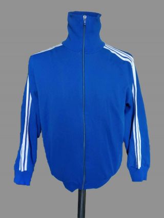 Adidas West Germany Vintage Football Blue Jacket 70 - 80 