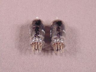 2 6DJ8 GE 1960s HiFi Ham Radio Amplifier Vacuum Tubes Matching Codes KY 3