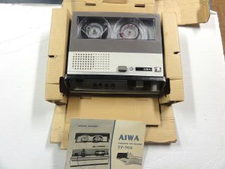Vintage Aiwa Tp - 703 Portable Reel To Reel Tape Recorder/player Parts