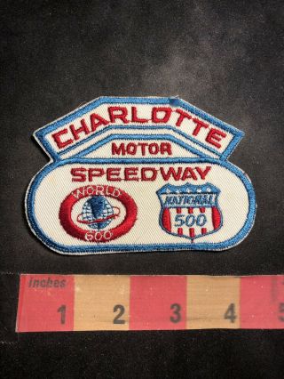 Charlotte Motor Speedway World 600 National 500 Car Race Advertising Patch 93j7