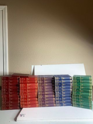 Harvard Classics Five Foot Shelf Complete Set Of 52 Rainbow Hardcover Books 1960